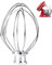 6-Wire Whip Attachment for KitchenAid 3.5 Quart Tilt-Head Stand Mixer KSM3311 and KSM3316, Egg Cream Stirrer, Cake Mayonnaise Whisk, 3.5-Qt Whisk Attachment Mixer Accessories