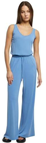 Urban Classics Damen Jumpsuit Ladies Long Sleevless Modal Jumpsuit horizonblue 5XL