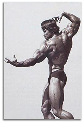 ELedvb Arnold Schwarzenegger Bodybuilding-Leinwand-Poster, dekoratives Gemälde, Leinwand, Wandposter und Kunstdruck, moderne Familienschlafzimmer-Dekoration, Poster, 20 x 30 cm