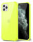 Svanove for iPhone 11 Pro Max Case Clear, Neon Bright Vibrant Color, Transparent Jelly Protective Silicone Phone Case Design for Women Girly Cute, Thin Slim Fit Soft Flexible TPU Bumper, Neon Yellow