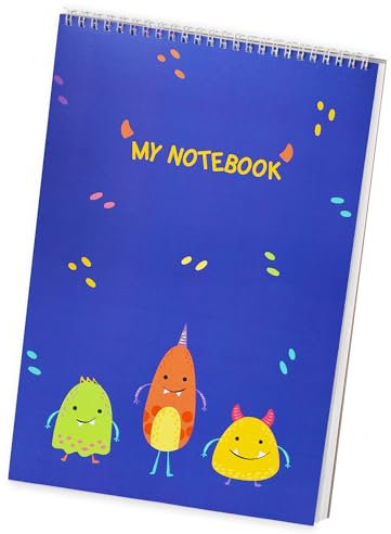 Skizzenbuch, A5, künstlerisch, mit Papier, 110 g, A5, 100 Seiten, Zeichenblock, A5, perfekt für Künstler, Größe 21 x 29 cm (Monster, A5)