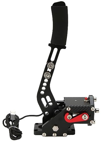 Yunseity Freno de Mano USB de 64 bits, Freno de Mano de PC 2 en 1 para One, Series S, X, Sensor Hall de PC Freno de Mano de Juego Sim Racing para G27 G25 G29 G920 T500 (Negro)