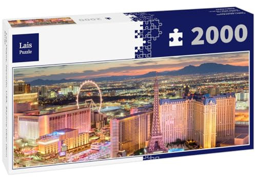 Lais Puzzle Las Vegas, Nevada, USA, Skyline über dem Strip 2000 Teile Panorama