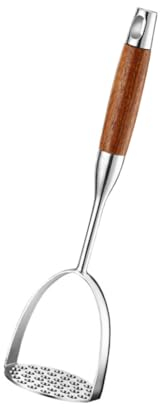 SHOWERORO 1pc Potato Masher Pans Hand Potato Heavy Duty Masher Lemon Juicer Squeezer Small Stainless Potato Crusher Vegetable Masher Handheld Juicer Small Potato Stainless Steel Fruit Baby