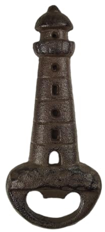 FTWdesign Lighthouse Bottle Opener Maritime Decorative Cast Iron Beer Opener Maritime Decoration in Retro Look - Vintage Kitchen Aid in Brown, Style-Conscious
