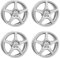 4x AUTEC Felgen Alufelgen VALEA 7.0x17 ET45 5x108 Brillantsilber kompatibel mit Volvo V40