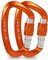 Mallez Locking Carabiner, 25KN CE Certified Heavy Duty Climbing Carabiners Clip, D-Ring Aluminum Carabiner Hook with Screwgate for Camping, Hiking, Traveling, Fishing (Orange)
