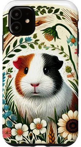 Custodia per iPhone 11 Cavia illustrazione carino cavie