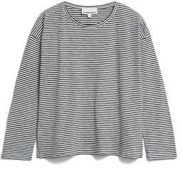 ARMEDANGELS Damen Longsleeve aus Bio-Baumwolle XIANAA Stripes Loose Fit