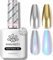 BORN PRETTY Chrome Top Coat High Gloss No Wipe Top Coat Gel for Chrome Nail Powder 15ml Shine Finish Long Lasting Gel Glue Soak Off U V LED Home DIY Manicure Salon