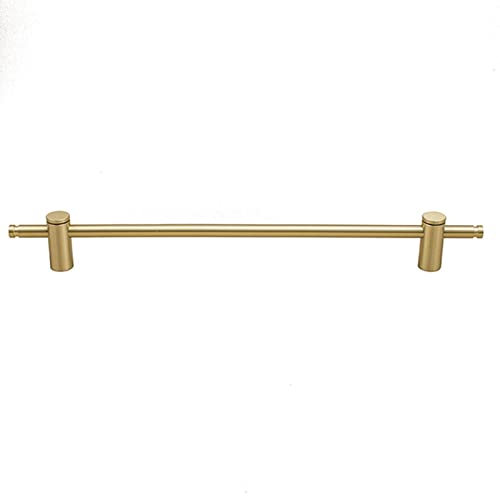 Tiradores largos de latón para armarios de cocina, tiradores largos de cobre puro, manijas decorativas para puerta de armario, 265 mm de longitud