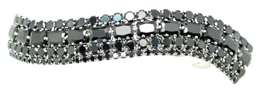 Faship Gorgeous Black CZ Crystal S Shape Barrette Clip