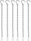 6 Pcs Black Hanging Basket Chains with Hooks, 12.9 Inch Metal Hang Chain, with Hooks, for Planters, Bird Feeder Lanterns Ornaments Wind Chimes Billboards DIY Crafts and Indoor Outdoor Decorative