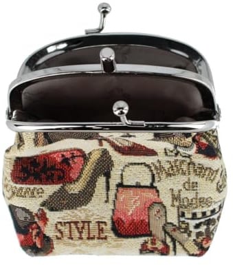 Women's Boutique Themed Tapestry Coin Purse Wallet, Mulitple
