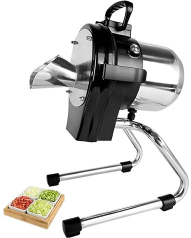 Commercial Machine,Commercial Spring Onion Slicer Scallion Cutter Shredder Electric Vegetable Cutter for Garlic Ginger Chili Potato, 1-5mm Thickness, 304 Stainless Steel Blade, 600
