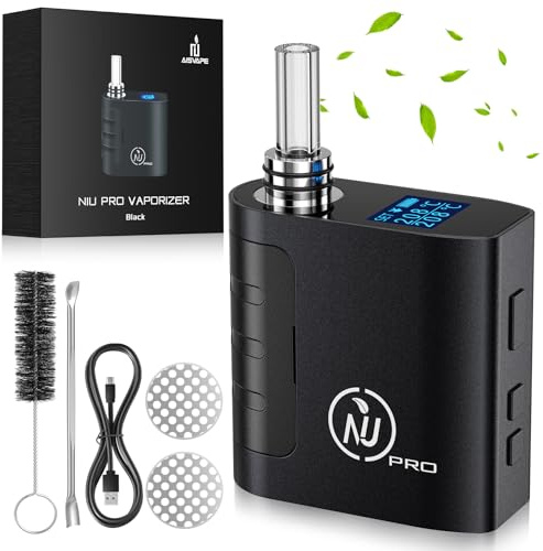 Vaporizador de hierbas premium, ajuste preciso de temperatura 176°F – 464°F, cámara de acero inoxidable, USB-C, calentamiento rápido y uso versátil, pantalla OLED, ideal para principiantes