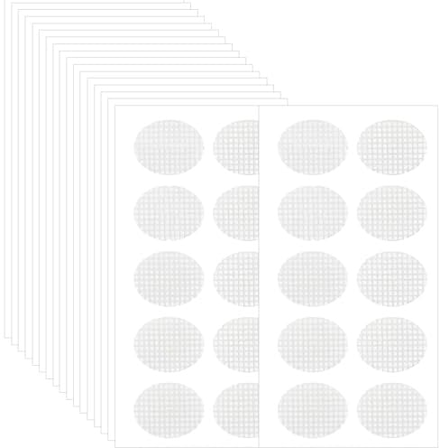 JYNXOR 600pcs Ohrringe Abkleben Sport, Transparente Ohrpassstücke zur Unterstützung von Ohrläppchen und zum Abkleben von Ohrringen bei schweren Ohren oder Droopy Ohren für Langlebige Ohrringe, 70*40mm