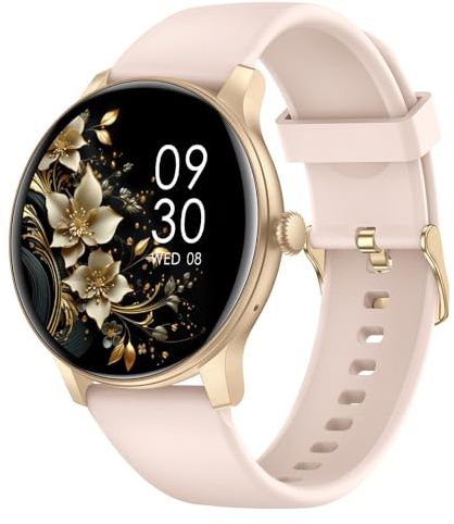 AcclaFit Smart Watch, 1.43’’ AMOLED Smart Watches for Men Women (Answer/Make Call), Fitness Tracker with Heart Rate/Sleep Monitor, IP68 Waterproof Activity Tracker, Pedometer for Android iOS