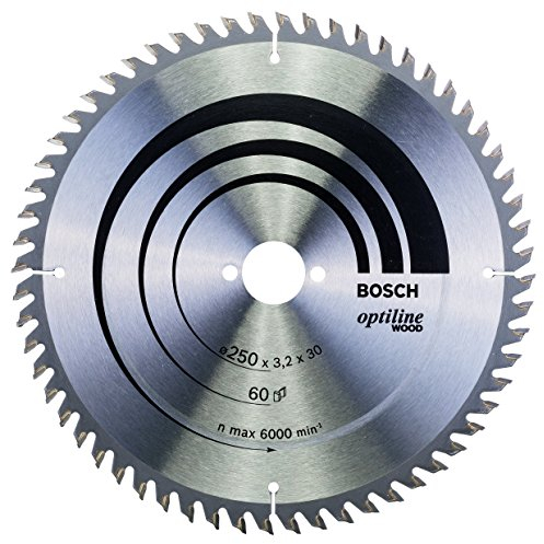Bosch 1x PRO Wood Kreissägeblatt für Netz-Tischkreissägen (für Weichholz, Hartholz, Ø mm, Professional Zubehör Tischkreissäge)