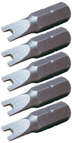 KS Tools 911.2920 1/4 Bit Spanner 10mm, 25mm, paquete de 5