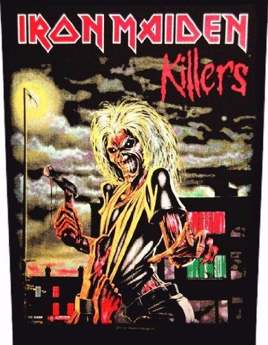 Iron Maiden Killers large sew-on back patch (mm)
