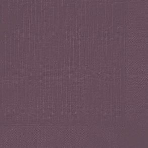 Duni Dinner-Servietten 4lagig Tissue geprägt Uni plum, 40 x 40 cm, 50 Stück