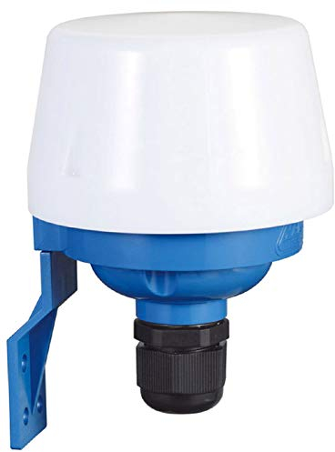 Dämmerungsschalter Aussen IP44 Dämmerungssensor 230Volt Lichtsensor Schaltung bei Dämmerung 230V Aufputz Montage Ø 108x82mm