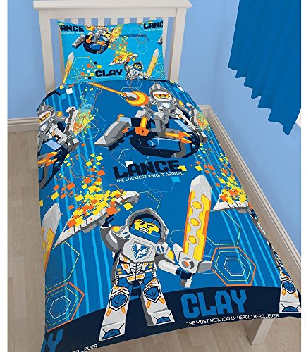 LEGO Nexo Knights Power Juego de Funda de edredón, diseño de impresión en Mosaico