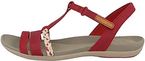 Clarks Damen tealite grace T Spange, Roter Nubuk, 39.5 EU