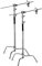 Neewer C-stand Support d'Eclairage - Lot de 2 Trépied de Réflecteur 3m Pied Support Réglable Robuste avec 1,2m Bras Girafe et Rotules pour Réflecteur Flash Studio etc.