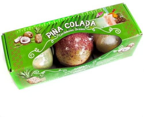Set of Three Piña Colada Bath Bombs