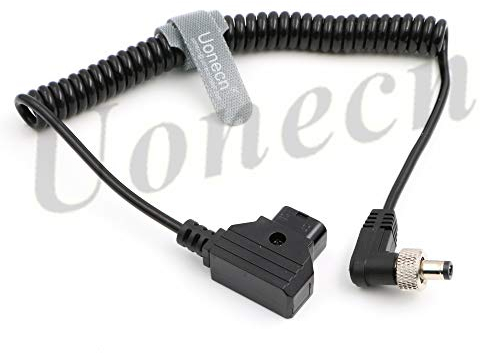 Anton Bauer Right Angle 2.1 5.5mm Lock DC to Tap D-Tap Spring Power Cable for Video Devices PIX-E7 7 Touchscreen Display Hollyland Mars 400s