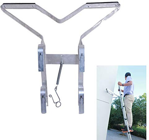 Universal V-Shape Ladder Stand Off Ladder Stay Improve Safety for Down Pipes Trees Anti Slip Sideways Aluminium Easy to Fit
