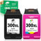 COLORETTO Ersatz-Tintenpatrone für wiederaufbereitete Druckerpatronen für HP 300XL 300 XL,zur Verwendung mit PhotoSmart C4600 C4680 C4780 Deskjet D2560 D5560 F2420 Envy 100 110 114(1 Schwarz,1 Farbe)