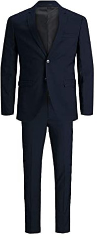 JACK & JONES Blazer croisé et Pantalon de Tailleur JPRFRANCO Costumes Super Slim Fit Black 56 Black 56