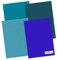 itenga Fotokarton 24 Blatt A4 300 g/qm - Tonpapier Tonkarton Druckerpapier Bastelpapier Bogen durchgefärbt zum kreativen Gestalten und Basteln (blau)