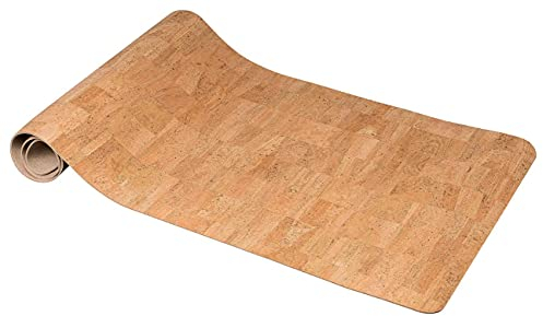 Yogamatte aus Kork | Yoga Matte | 100% Kork | beige | Gymnastikmatte 180x66cm | edles Design abgerundete Ecken | angenehme Haptik | antibakteriell | rutschfest