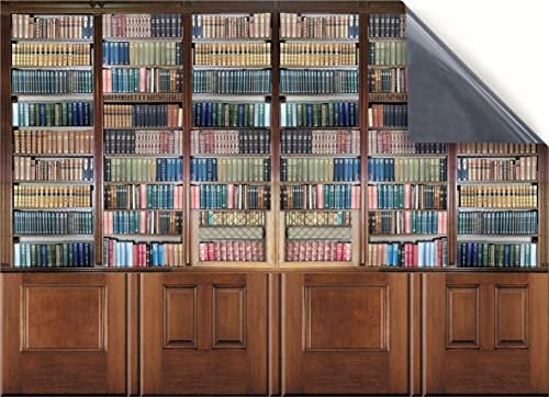 Stick & Go Repositionable Self Adhesive Dolls House Wallpaper 1:12 Scale (1 Sheet) - Library & Panels - No. 156
