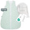 emma & noah Premium Baby Schlafsack, Flauschig Weich, Bequem & Atmungsaktiv, 100% natürliche Baumwolle, OEKO-TEX Zertifiziert, Großzügige Bewegungsfreiheit, 2.5 TOG (Punkte Mint, 80 cm)