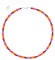 Feliss Handmade: Ketten aus Perlen, Halskette Damen. Statement Kette 45 cm lang. Choker Halsband, aesthetic Necklace Schmuck. Beads Perlenkette für Frauen in bunt mit Keramikperlen (Ruby Sunrise)