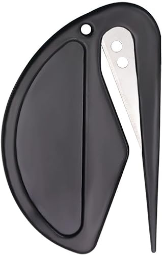 Brieföffner 2 Stück Kunststoff Mini-Brieföffner Schneidzubehör Papierschneider Umschlagöffner Schule Büro Zuhause Schneidzubehör (Schwarz) (Amilc09Eurus*2)