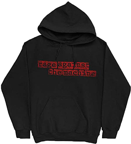 Rage Against The Machine Hoodie Nuns Band Logo Official Mens Black Pullover M