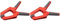 Meister Federzwinge - 100 mm Spannweite - Bewegliche Spannbacken - Sicheres & einhändiges Fixieren von Werkstücken/Profi-Leimzwinge/Universalklemme/Montageklemme / 5217020 (Packung mit 2)