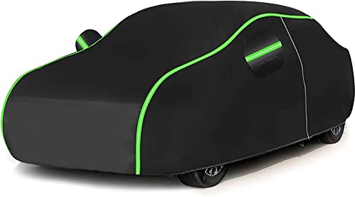 Auto Abdeckplane Wasserdicht für Mercedes W124, Autoabdeckung Hagelschutz, Autoabdeckung Vollgarage Abdeckplane, Outdoor Atmungsaktiv, UV Schutz Hohe Elastizität(Color:BG,Size:Mercedes W124)