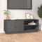 FIRBNUS TV-Schrank Grau 105x34x40 cm Holz Kiefer Sideboard Industrial Fernsehschrank TV Cabinet Unterschrank Fernsehkommode Lowboard Wohnzimmer