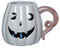 Horror-Shop Taza Calabaza Halloween Blanca 18cm