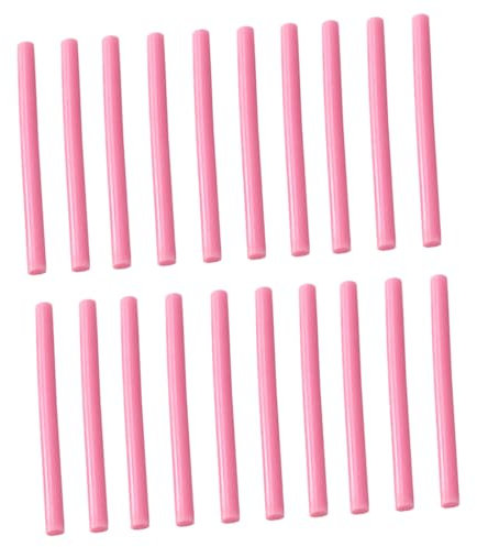 TEHAUX Hot Melt Glue Strips 20 Pack 7mm x 100mm Crafting Glue Sticks Adhesive Sticks for DIY Toys Plastics Odorless