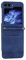 König Design Custodia per Samsung Galaxy Z Flip 5, Galaxy Z Flip 5 5G, a portafoglio, con funzione leggio, per Samsung Z Flip 5 Cover (blu)