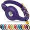 OOPSDOGGY AirTag-Katzenhalsband aus Leder mit Glöckchen, Nicht abreißbar, mit Apple Airtag-Halter, leichtes GPS-Haustierhalsband für Mädchen, Jungen, Katzen, kleine Hunde, Welpen (Purple)