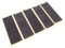 SPITBOARDS Fingerboard Grip Tape 5 Lasered Designs 110 x 38 mm (1 mm Thick) 5 Black Pieces for Finger Skate Grip Tape Cellular Rubber Foam Rubber